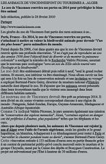 ZOO DE VINCENNES A  ALGER
